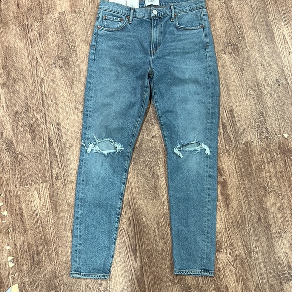 Agolde Women’s Sophie Destroyed Ankle‎ Skinny Jeans - Picture 1 of 15